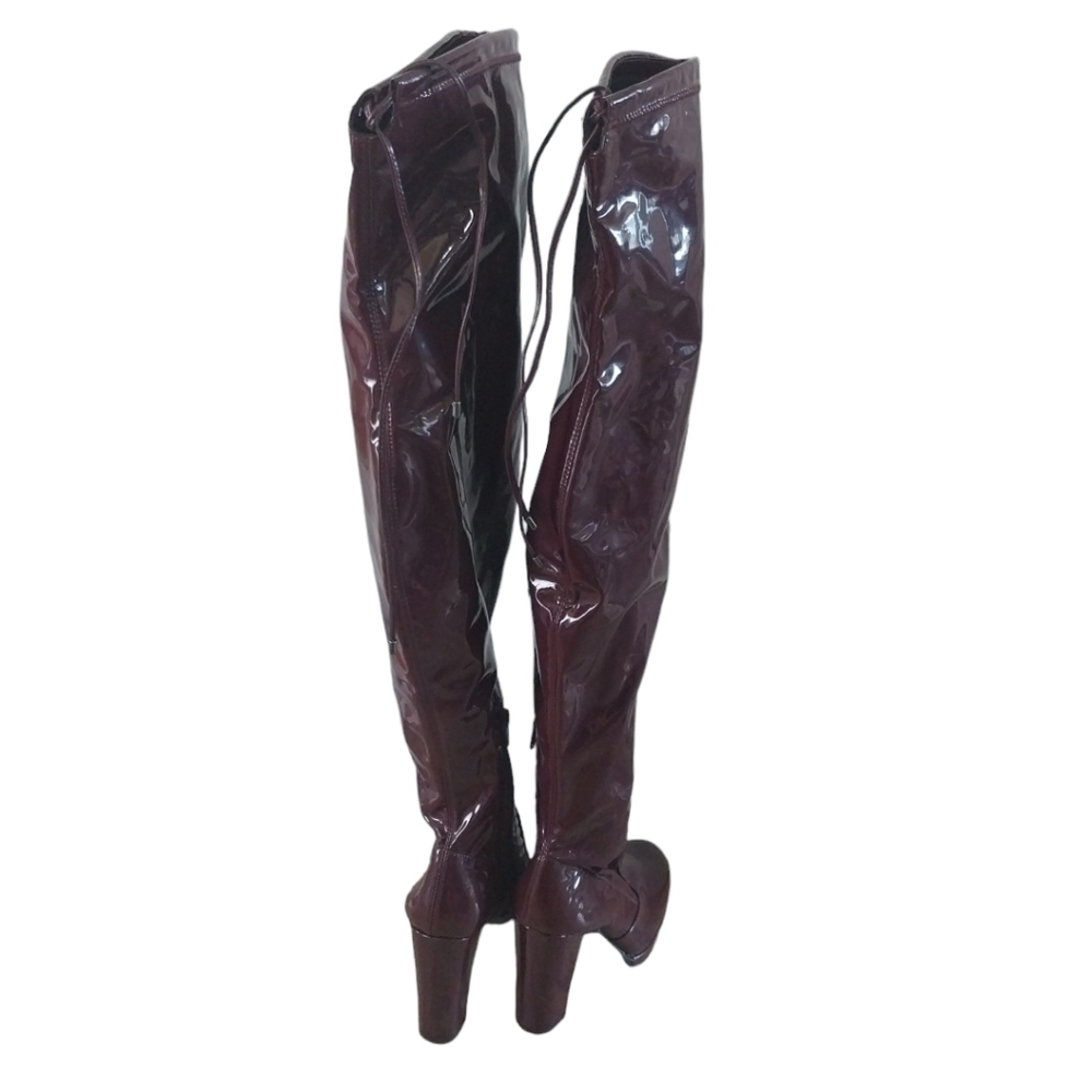 Gianni Bini Boots tall plumb colored size 7.5 women's - Picture 2 of 6